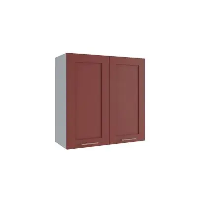 Верхний шкаф Квадро Красная кожа П 700