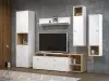 Гостиная Бэль комплектация 1 Дуб золотой / Белый