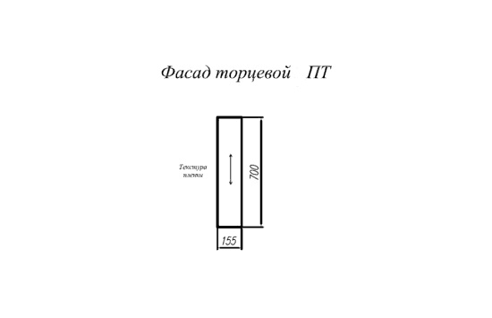 Фасад Ройс Виноград софт торцевой ПТ 400