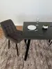 Стол керамический Граф 1000х800 Чёрный