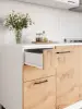 Кухонный гарнитур Дуся М 2м Дуб бунратти / Белый бриллиант