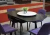 Стол керамический Раунд 1400х800 (1400) Чёрный