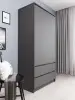МС Мори Шкаф МШ 900.1 (МП) Графит