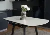 Стол керамический Раунд 1400х800 (1400) Белый
