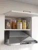 Кухонный гарнитур Дуся 2М 1,6м Цемент / Белый бриллиант