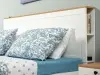 Остин Кровать 11.53 белый/дуб золотой
