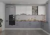 Модульная кухня Квадро Серый Эмалит