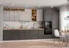 Модульная кухня Скала Бетон Тёмный / Бетон Светлый