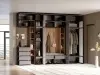 Модульная прихожая Прага Венге/Графит софт
