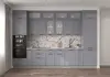 Модульная кухня Квадро Серый Эмалит