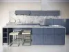 R3 Столешница, № 86 (КР) 3000х600х38U (влаг.) Оникс дымчатый