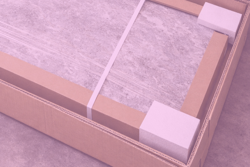 Упаковка столешницы в картон 1 пог.метр