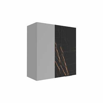 Верхний шкаф Монца Кварц черный ПУ 650