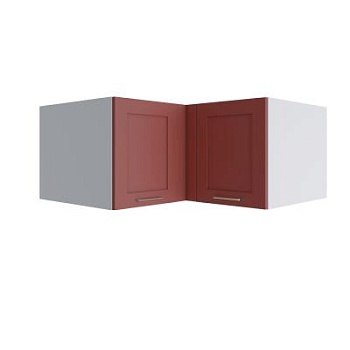 Верхний шкаф Квадро Красная кожа ГВПГУ 1000