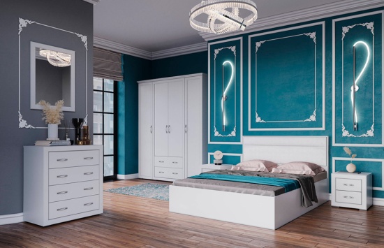 Спальня Леньяна Комод белый