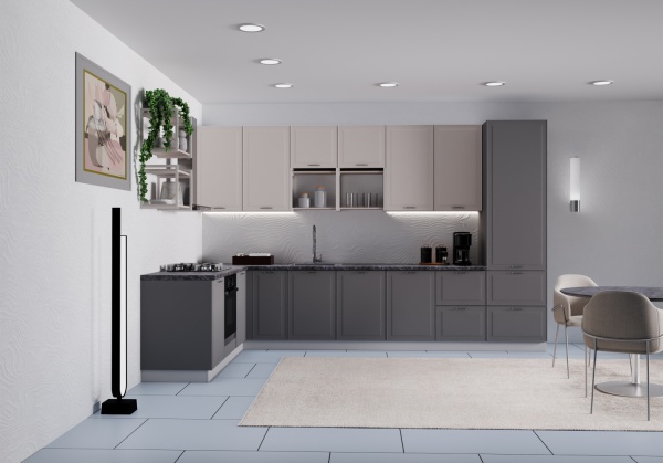 Модульная кухня Манго Графит / Бежевый