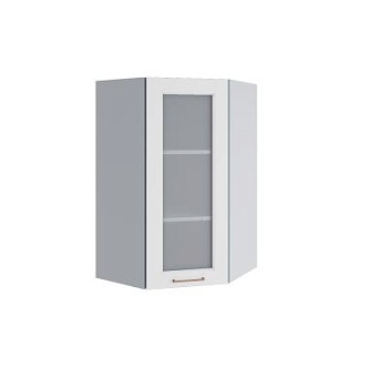 Верхний шкаф Квадро Белая кожа ВПУС 550*550