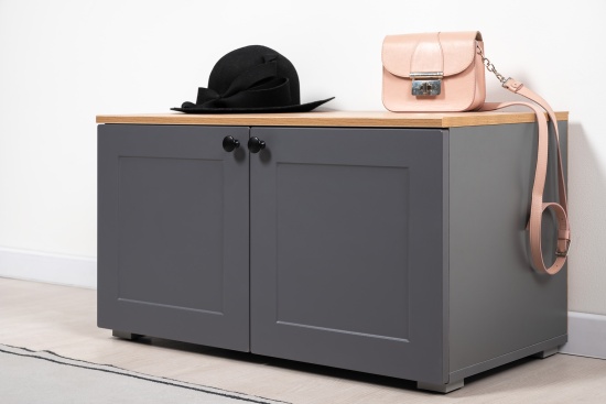 Модульная прихожая Остин Серый Графит/Дуб Вотан