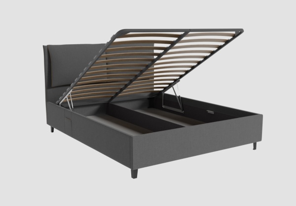 Кровать Венеция (М) 1,6 Графит Софт