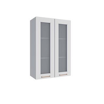 Верхний шкаф Квадро Белая кожа ВПС 600