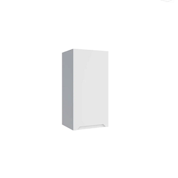 Верхний шкаф Тренто Белая кожа П 350 правый