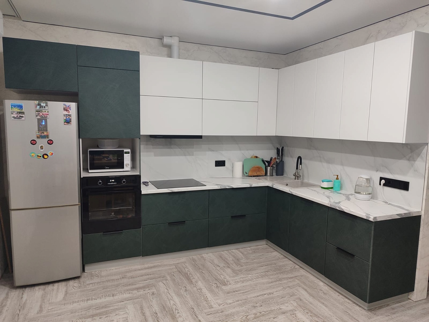 Модульная кухня Фенис Палм Грин