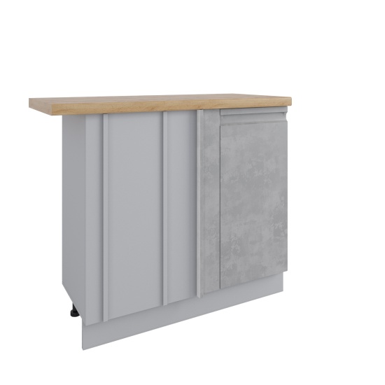 Стол Скала Бетон светлый МСУ 1000 стыковка с глубиной 330 правый