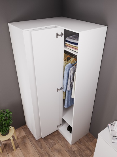 МС Мори Шкаф угловой МШУ 940 Белый