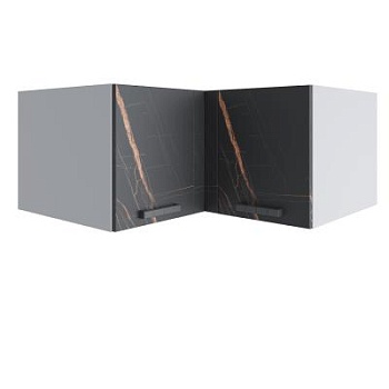 Верхний шкаф Ройс Кварц черный ГВПГУ 1000