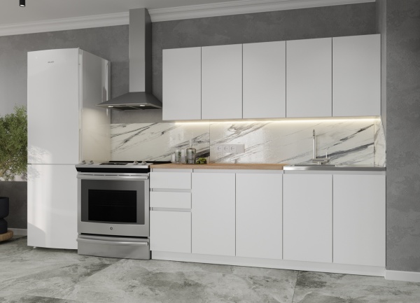 Кухня Мори 2.0 (МП/3) Белый