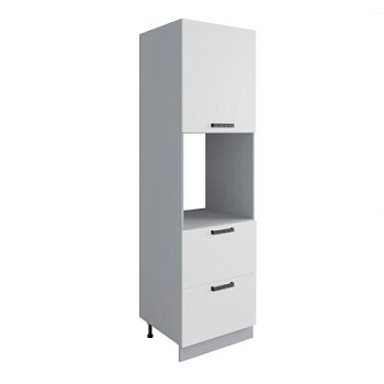 Пенал с нишей под духовку и ящиками Фортуна Белый ПНЯ 600