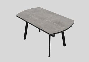 Стол керамический раздвижной Князь 1400х800х300 Серый