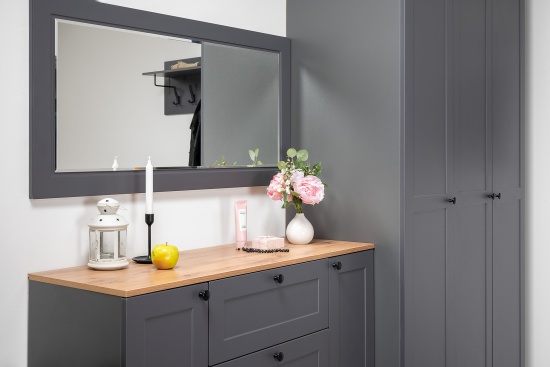 Модульная прихожая Остин Серый Графит/Дуб Вотан