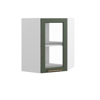 Верхний шкаф Квадро Оливково-зеленый ПУС 550*550