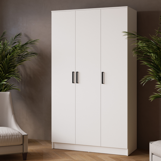 Шкаф комбинированный Ларс (1,2) без зеркала белый