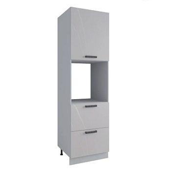 Пенал с нишей под духовку и ящиками Ройс Кварц бежевый ПНЯ 600