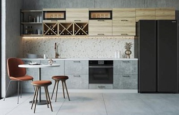 Модульная кухня Лофт Дуб майский / Бетон светлый