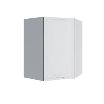 Верхний шкаф Арка Штукатурка белая ПУ 550*550 правый