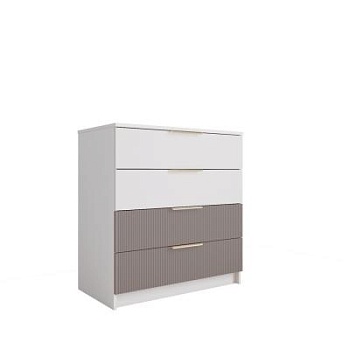 Комод 800 Лавис КМД 800.1 (Белый/Грей софт)