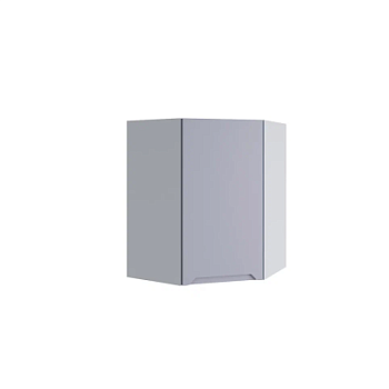 Верхний шкаф Тренто Серый эмалит ПУ 550*550 правый