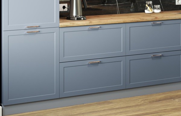 Модульная кухня Квадро Железо / Лунный свет