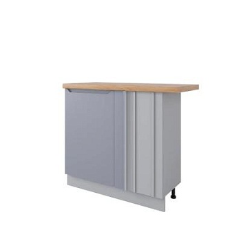 Стол Тренто Серый эмалит МСУ 1000 стыковка с глубиной 330 правый