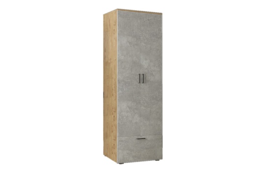 Шкаф «Дуся» ДШ 67.1 Дуб бунратти/Цемент