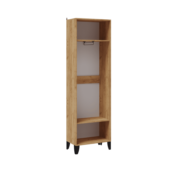 Прихожая Витра шкаф платяной дуб крафт золотой/белый