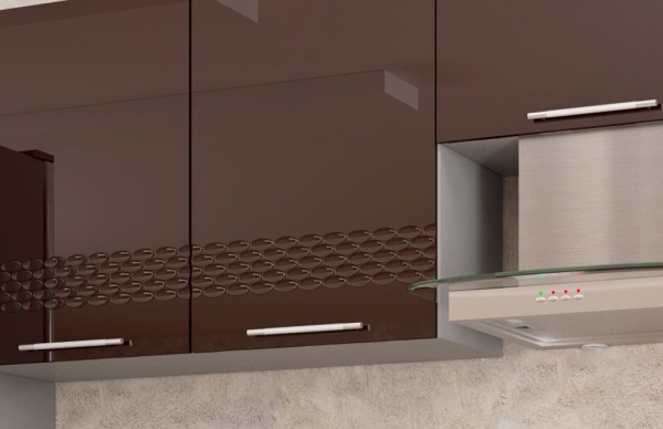Модульная кухня Капля Шоколад глянец