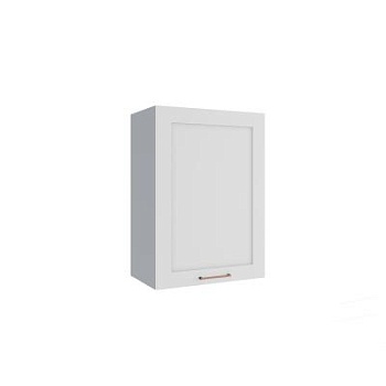 Верхний шкаф Квадро Белая кожа П 500