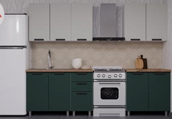 Кухня Лаванда 2.0 Керамика/Изумруд