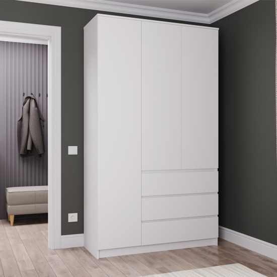 МС Мори Шкаф МШ 1200.1 (МП/3) Белый