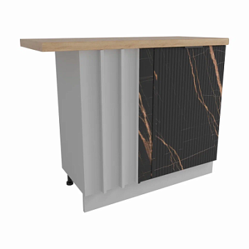 Стол Монца Кварц черный МСУ 1000 стыковка с глубиной 500