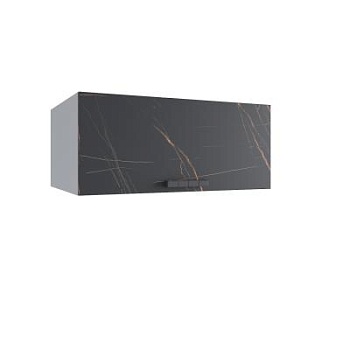 Верхний шкаф Ройс Кварц черный ГПГ 800